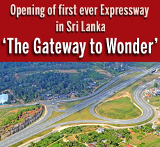 Opening of first ever Expressway in Sri Lanka