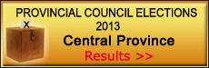 Provincial Council Elections - 2013