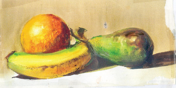 How to Paint a Simple Watercolor Banana Still Life — The Last