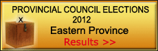 Provincial Council Elections 2012 ( Eastern, North Central and Sabaragamuwa)